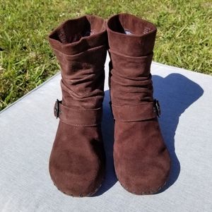 Dansko Nikita Brown Leather upper Slouch Ankle Boots EU size 39